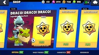 DRACO LEGENDARY NEW BRAWLER LEGENDARY NEW GIFTS 14 NEW BRAWLERS BRAWL STARS UPDATE REWARDS