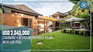 Charming 4 Bedroom Freehold Villa with recreational Swimming Pool Seminyak Bali