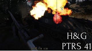 Heroes & Generals Soviet PTRS 41 Anti Tank Rifle vs German Infantry & Tanks