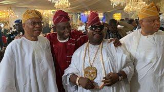 GOV ADEMOLA ADELEKE DAVIDO’S DAD AT CHIVIDO24 WEDDING RECEPTION.