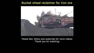 Bucket wheel reclaimer for iron ore #Shorts