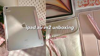 m2 ipad air 13” starlight unboxing   apple pencil pro + accessories