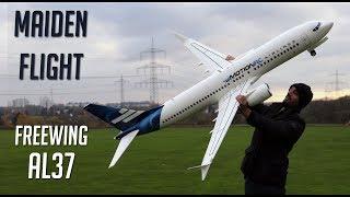 Motion RC AL37 RC Airliner maiden flight by Ramy RC