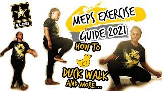 MEPS - How to DUCK WALK & PASS All The Physical Exercises  2021
