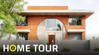 Modern Vastu House in Vadodara Gujarat  The Brick Connection Home Tour by TRAANSPACE