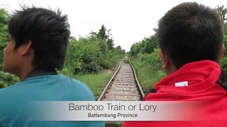 Bamboo Train at Battambang Province in Cambodia