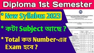 Diploma 1st Semester Syllabus 2023  Jexpo 2023 1st Sem Syllabus  Polytechnic 1st Sem Syllabus 