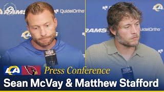 Sean McVay & Matthew Stafford Address The Media Following Cardinals Matchup