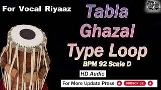 Tabla Ghazal Loop   BPM 92 Scale D Taalmala Tabla Studio Diwali Riyaz Loop