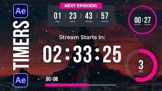Create Beautiful Countdown Timer Motion Graphics  After Effects Tutorial