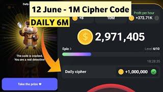 12 June Daily Cipher Code Hamster combat