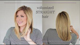 How to flat iron your hair with VOLUME No flat hair here folks.