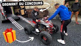 ON AMMENE LE QUAD AU GAGNANT ON REPART AVEC UN CADEAU..