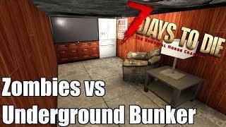 7 Days to Die - Underground Bunker Basics - vs Blood Moon Horde