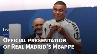  LIVE Official presentation of Real Madrids Kylian Mbappe