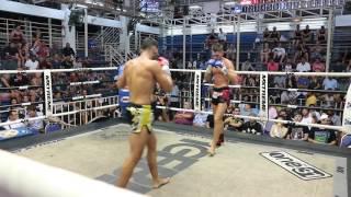 Volkan Demir PhuketTopTeam vs Mike Bull Muay Thai fight 14 June 2017