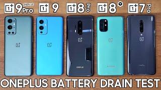 EXTREME ONEPLUS BATTERY DRAIN - OnePlus 9 Pro vs OnePlus 9  OnePlus 8 Pro  OnePlus 8T  7 Pro