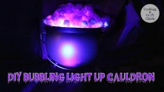 DIY Witches Bubbling Cauldron  Light up Cauldron  Witches Brew  Mess Free Bubbling Cauldron