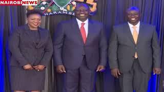 President Ruto beautiful photo session with Cabinet Secretaries family members