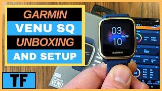 GARMIN VENU SQ Setup & Unboxing Watch Faces Charging Settings Changing Band Activities