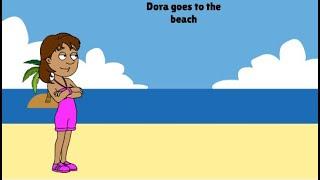 Dora goes to the beach