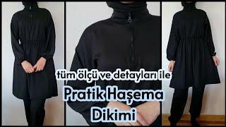 Haşema Dikimi tesettür mayo kendin yap pratik dikiş kolay dikiş #diy #fashion #mayo #tatil #design