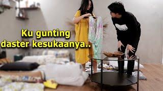 GUNTING DASTER KESUKAANNYA... berakhir baku hantam