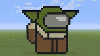 Minecraft Pixel Art - Among Us Baby Yoda