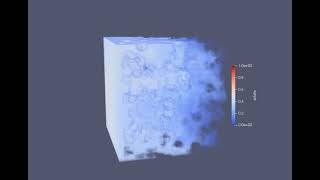 solute diffusion in 3D porous media