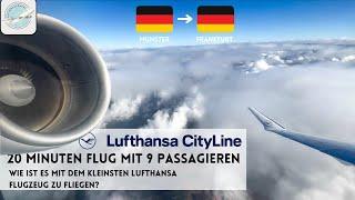 Ob sich der Flug für Lufthansa lohnt? 20 Minuten in der CRJ-900 von Münster nach Frankfurt