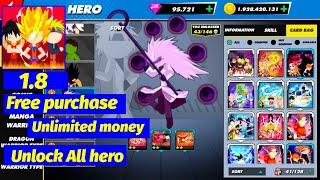 Super Stick Fight All-Star Hero Chaos War Battle M0Dapk update 1.8  Free IAP - New Card system