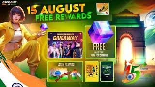 15 August Special Free Rewards  free fire new event  Ff New Event  Upcoming events in free fire