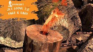 How to make a Swedish torch  rocket stove fast and easy full tutorial 2022