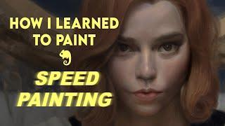 Queens Gambit Speedpainting & How I learned to paint