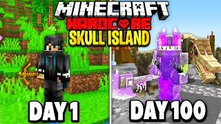 I Survived 100 Days on Skull Island in Minecraft.. Heres What Happened..