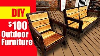 How To Build Patio Furniture Low Cost & Simple