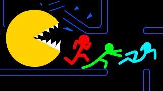 Stickman VS Minecraft Evil Pacman.exe Survival Tournament - AVM Shorts Animation