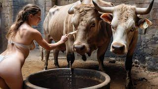 Cow Farm Made My Day Pretty Girl Milking Farming