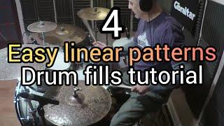 Linear drum fills tutorial  Easy linear patterns  Step by step sticking