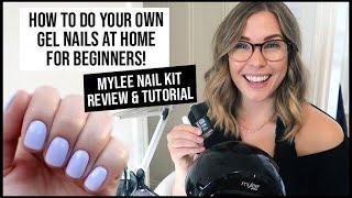 Mylee Gel Nail Kit Tutorial for Beginners - How to do Gel Nails at Home Step by Step  xameliax