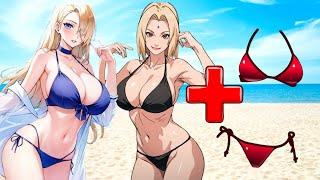 Naruto Girls in Swimsuit Mode  Naruto Anime Status #naruto #anime