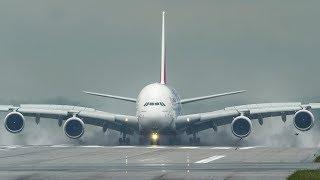 SMOOTHEST AIRBUS A380 LANDING ever No smoke - Best A380 Landing I have ever seen 4K