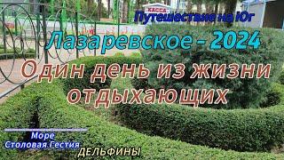 Один день из жизни отдыхающих. Море. Столовая Гестия. Дельфины. Лазаревское - 2024.