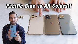 iPhone 12 Pro Max PACIFIC BLUE vs EVERY COLOR Is this the BEST IPHONE 12 PRO COLOR??