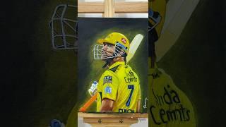 M S Dhoni Painting #msdhoni #mahi #dhoni #csk #chennaisuperkings #thalaforareason #painting #cricket