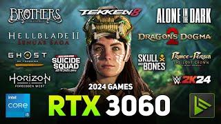 RTX 3060 + I5 13600K 2024 Games Tested