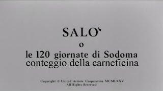 Salo or the 120 Days of Sodom 1975 Carnage Count