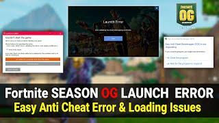 How to Fix Fortnite Launch Error 30005  EasyAntiCheat Bootstrapper EOS Error in Fortnite