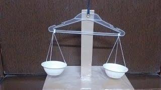 Model of balancing scale weighing scale for measurement  DIY balancing scale with hanger