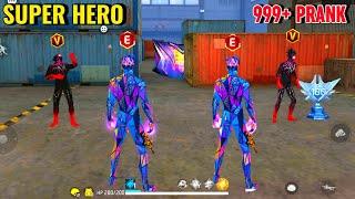 No Internet Prank With Super Hero Bundle  999+ Prank लेकिन Real Y GAMING आ गया  Garena Free Fire 